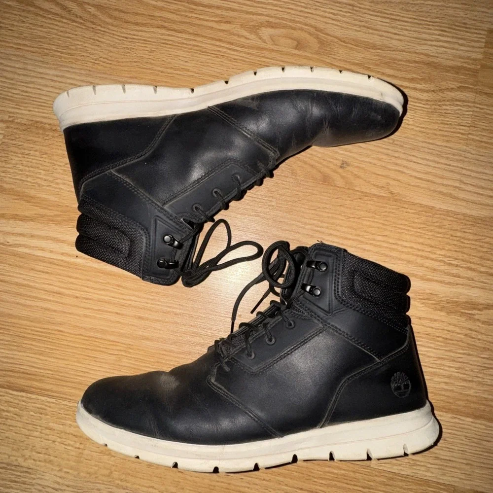 Timberland Men's Size 11 Graydon Mid Lace Up Black Lace Sneaker Boots